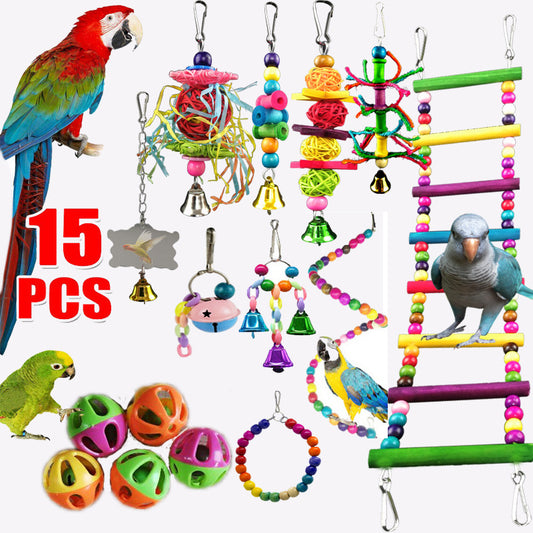 Combination Parrot Bird Toys Accessories Articles Parrot Bite Pet Bird